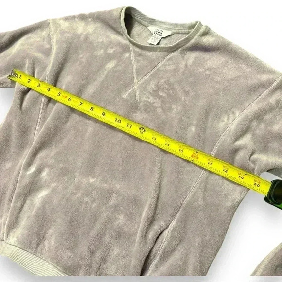 Athleta Girl Feelin Great 2.0 Sweatshirt Lilac Purple Size Lg/12 Crewneck Fleece - Picture 7 of 14